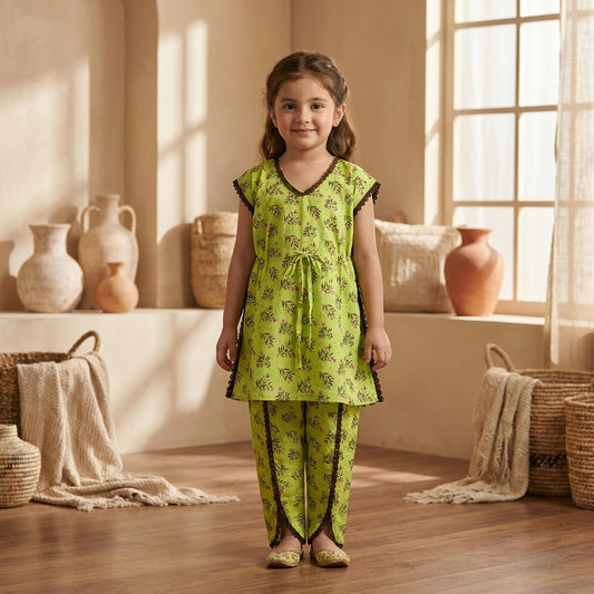 Girls modern premium kurta shalwar