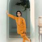 Boys Embroidered Kurta Shalwar Set — Mustard Yellow