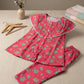Girls Embroidered Kurta Set — Baby Pink
