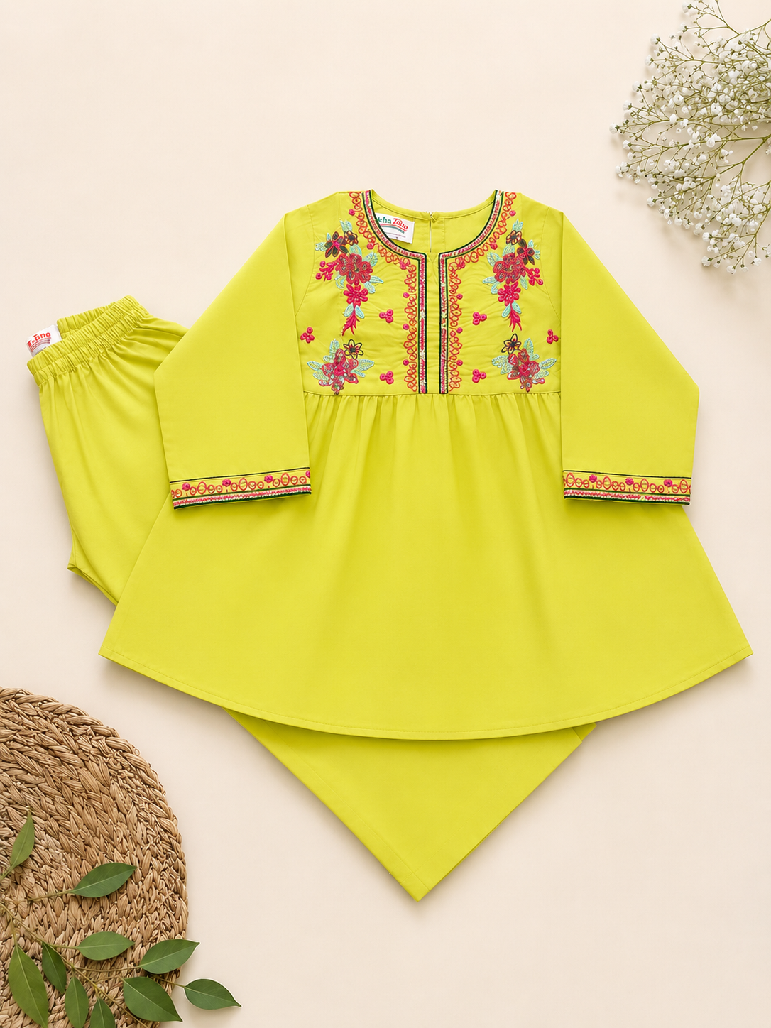 Girls premium Fancy embroidered dress